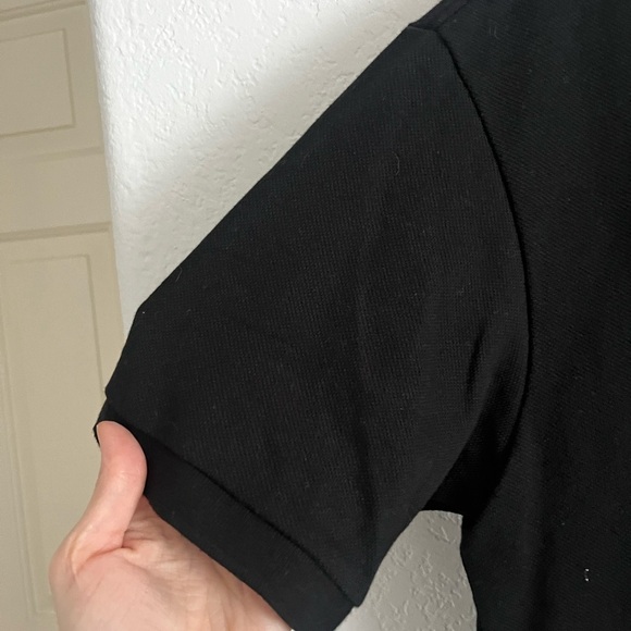 Graver Red Heart Black Short Sleeve Polo Shirt Size Medium - Picture 5 of 7